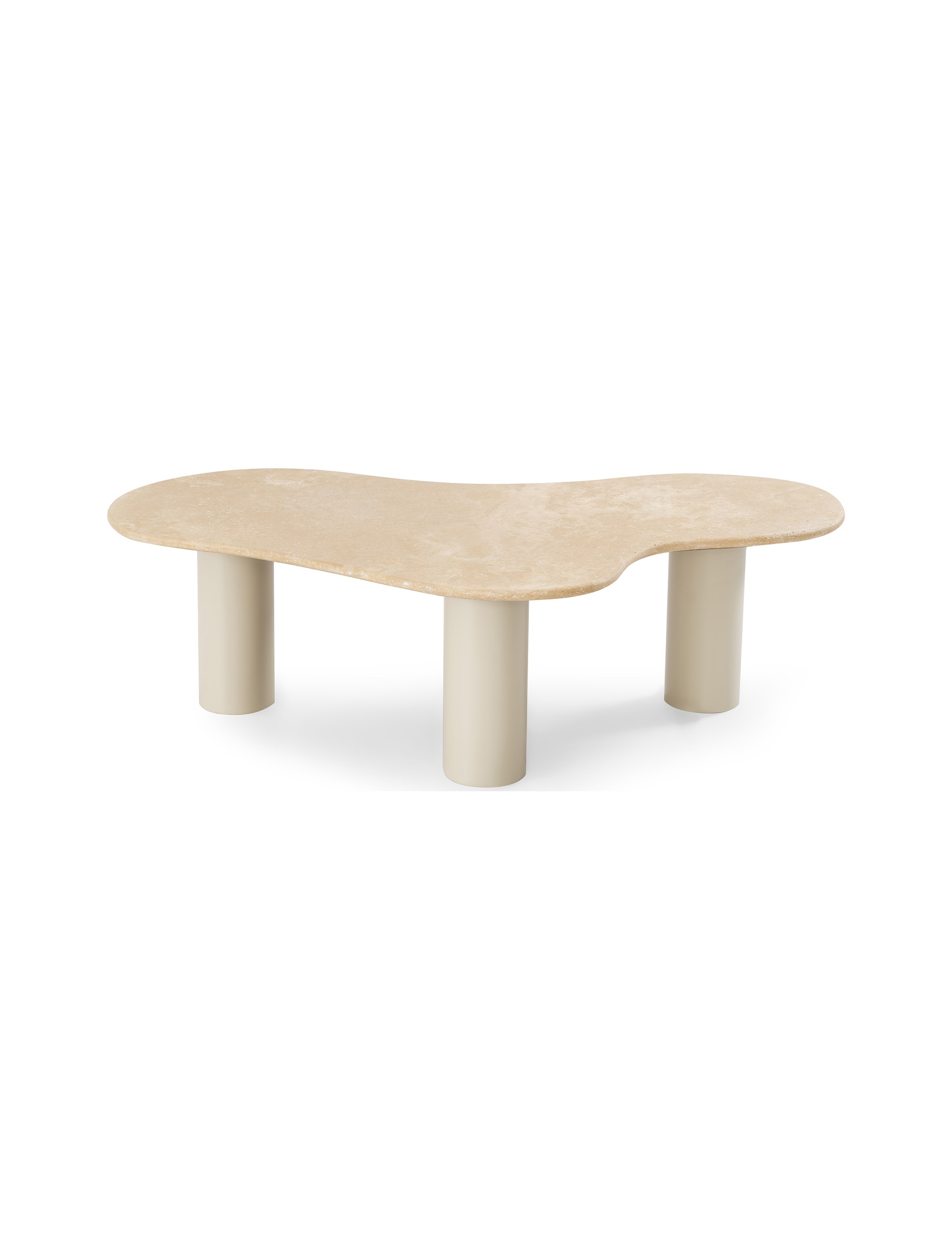 ESPRESSO TRAVERTINE COFFEE AND SIDE TABLE 1